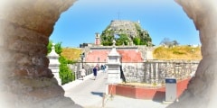 Corfu old fortress dating back to the Veneto (Venetian) period,