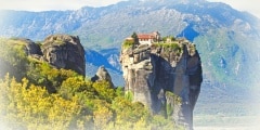 Holy Trinity Monastery or Agia Triada Monastery in the Meteora, Greece