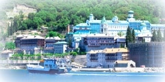Saint Panteleimon Monastery, Athos Peninsula, Mount Athos, Chalkidiki, Greece
