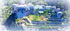 Dionissiou monastery, Athos Peninsula, Mount Athos, Chalkidiki, Greece