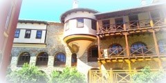 Mount Athos, Chalkidiki Greece -Inside monastery of Karakalou