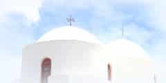 Greek orthodox church at Patmos island in Greece
