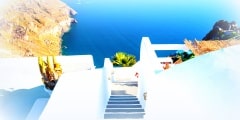 Stairs to the sea.