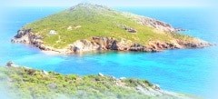 kleine Insel mit Kapelle vor Patmos