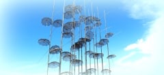 The Umbrellas Sculpture, Thessaloniki, Greece