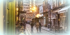Tiny street corner