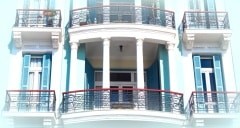 Historic building located at Thessaloniki city in Greece.  Area of Aristotle  square.