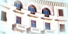 Traditionally build houses at Thessaloniki, Greece