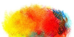Abstract acrylic and watercolor painted background.