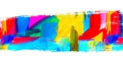 Abstract oil painting. Brush stroke. Blurred spot