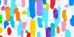 Texture, background and Colorful Image of an original Abstract Painting