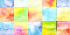 Abstract  square watercolor painted background