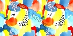 Hand drawn abstract watercolor seamless pattern