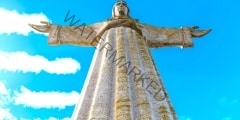 The Cristo Rei monument of Jesus Christ - Lisbon Portugal