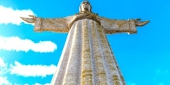 The Cristo Rei monument of Jesus Christ - Lisbon Portugal