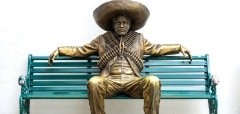 Mexican man statue