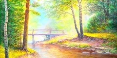 Oil painting landscape