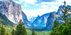 Tunnel View at Yosemite National Park Valley, California, USA