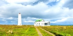 Lighthouse in Reykjavik, Iceland