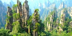 Zhangjiajie natural scenery in China