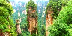 Zhangjiajie National forest park at Wulingyuan Hunan China