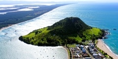 Aerial view of Mt Maunganui, New Zealand