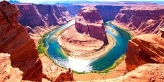 Horseshoe Bend on the Colorado River near Page, Arizona, USA