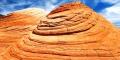 Stunning colorful sandstone formations of Yant Flat